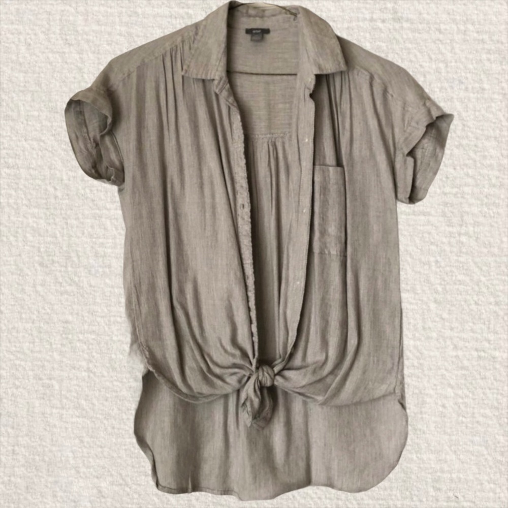 Aerie Button Up Short Sleeve Shirt